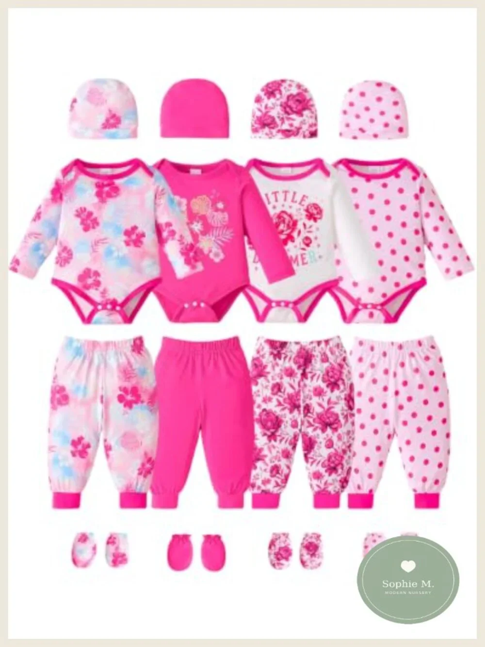Baby Boy Girl Clothes Preemie Newborn 20 Piece Outfit Set Bodysuits Pants Hats